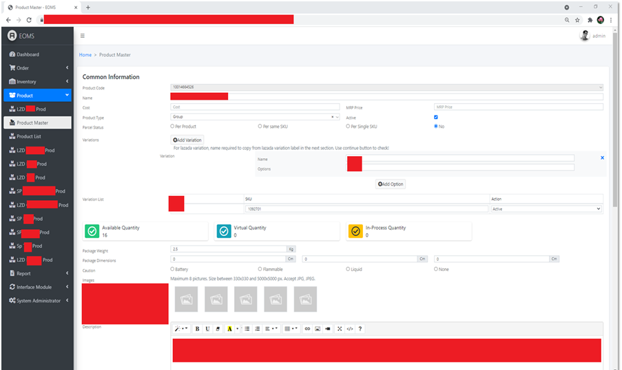 EOMS Enterprise Order Management System Infolog