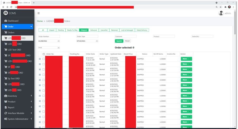EOMS Enterprise Order Management System Infolog